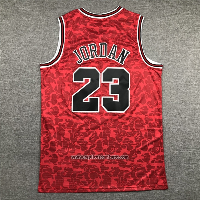 Camiseta Chicago Bulls Bape #23 Hardwood Classic Rojo